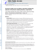 Cover page: Electronic health record surveillance algorithms facilitate the detection of transfusion‐related pulmonary complications