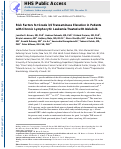 Cover page: Risk factors for grade 3/4 transaminase elevation in patients with chronic lymphocytic leukemia treated with idelalisib