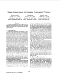 Cover page: Image Compression for Memory Constrained Printers