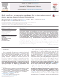 Cover page: Block copolymer pervaporation membrane for in situ product removal during acetone–butanol–ethanol fermentation