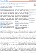 Cover page: Association of Ankle-Brachial and Toe-Brachial Indexes With Mortality in Patients With CKD