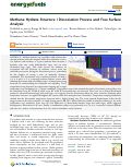 Cover page: Methane Hydrate Structure I Dissociation Process and Free Surface Analysis