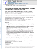 Cover page: Chronic exposure to inhaled, traffic-related nitrogen dioxide and a blunted cortisol response in adolescents