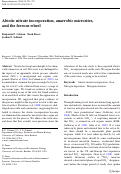 Cover page: Abiotic nitrate incorporation, anaerobic microsites, and the ferrous wheel