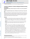 Cover page: Urothelial Proliferation of Unknown Malignant Potential Involving the Bladder: Histopathologic Features and Risk of Progression in De Novo Cases and Cases With Prior Neoplasia