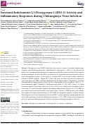 Cover page: Increased Indoleamine 2,3-Dioxygenase 1 (IDO-1) Activity and Inflammatory Responses during Chikungunya Virus Infection.