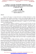 Cover page: FORMAL ANALYSIS OF KINSHIP TERMINOLOGIES AND ITS RELATIONSHIP TO WHAT CONSTITUTES KINSHIP (COMPLETE TEXT)