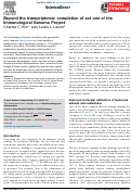 Cover page: Beyond the transcriptome: completion of act one of the Immunological Genome Project