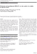 Cover page: Belinostat and panobinostat (HDACI): in vitro and in vivo studies in thyroid cancer.