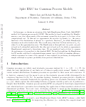 Cover page: Split HMC for Gaussian Process Models