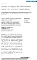 Cover page: Unmasking the cannabis paradox: in-hospital outcomes of cannabis users admitted with acute myocardial infarction over a 20-year period in the United States.