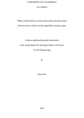 Cover page: Effects of chlorination on the inactivation and reactivation of Escherichia coli K12 and its ampicillin resistance gene