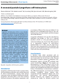 Cover page: A neonatal pustule:Langerhans cell histiocytosis