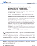 Cover page: Pediatric intracranial dural arteriovenous fistulas: age-related differences in clinical features, angioarchitecture, and treatment outcomes.