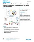 Cover page: SkinCom, a synthetic skin microbial community, enables reproducible investigations of the human skin microbiome.