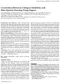 Cover page: Correlation between collagen solubility and skin optical clearing using sugars