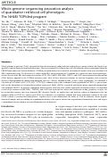 Cover page: Whole-genome sequencing association analysis of quantitative red blood cell phenotypes: The NHLBI TOPMed program