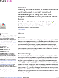 Cover page: Are long telomeres better than short? Relative contributions of genetically predicted telomere length to neoplastic and non-neoplastic disease risk and population health burden