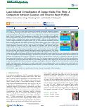 Cover page: Laser-Induced Crystallization of Copper Oxide Thin Films: A Comparison between Gaussian and Chevron Beam Profiles