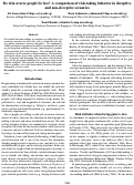 Cover page: Do risk-averse people lie less? A comparison of risk-taking behavior in deceptive and non-deceptive scenarios