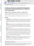 Cover page: Prevalence and factors associated with smoking tobacco among men recently released from prison in California: A cross-sectional study