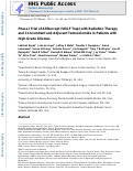 Cover page: Phase I trial of aflibercept (VEGF trap) with radiation therapy and concomitant and adjuvant temozolomide in patients with high-grade gliomas