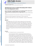 Cover page: Declining Gaze to Faces in Infants Developing Autism Spectrum Disorder: Evidence From Two Independent Cohorts