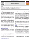 Cover page: Annals issue of Journal of Econometrics “Recent Advances in Time Series Econometrics” Guest Editors’ introduction