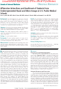 Cover page: Affirmative Action Bans and Enrollment of Students From Underrepresented Racial and Ethnic Groups in U.S. Public Medical Schools.