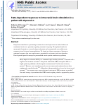 Cover page: State-dependent responses to intracranial brain stimulation in a patient with depression