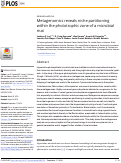 Cover page: Metagenomics reveals niche partitioning within the phototrophic zone of a microbial mat