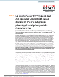 Cover page: Co-existence of PrPD types 1 and 2 in sporadic Creutzfeldt-Jakob disease of the VV subgroup: phenotypic and prion protein characteristics