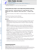 Cover page: Young adolescent sleep is associated with parental monitoring