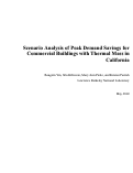 Cover page: Scenario Analysis of Peak Demand Savings for Commercial Buildings with Thermal Mass in California