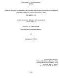 Cover page: Scratching the niche: A continental-scale evaluation of the productivity hypothesis in explaining geographic variation of bird diversity across 25 years