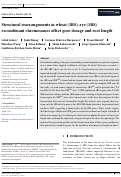 Cover page: Structural rearrangements in wheat (1BS)-rye (1RS) recombinant chromosomes affect gene dosage and root length.