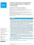 Cover page: In planta comparative transcriptomics of host-adapted strains of Ralstonia solanacearum
