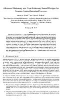 Cover page: Advanced stationary and nonstationary kernel designs for domain-aware Gaussian processes