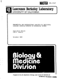 Cover page: THEORETICAL AND OBSERVATIONAL ANALYSIS OF INDIVIDUAL IONIZING PARTICLE EFFECTS IN BIOLOGICAL TISSUE