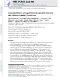 Cover page: Improved antitumor activity of immunotherapy with BRAF and MEK inhibitors in BRAFV600E melanoma