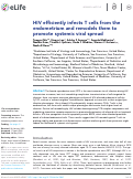 Cover page: HIV efficiently infects T cells from the endometrium and remodels them to promote systemic viral spread