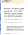 Cover page: BDNF Signaling During Learning Is Regionally Differentiated Within Hippocampus