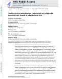 Cover page: Tracking and Locating Itinerant Subjects With a Rechargeable Incentive Card: Results of a Randomized Trial