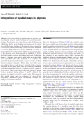 Cover page: Integration of spatial maps in pigeons