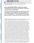 Cover page: Genes To Mental Health (G2MH): A Framework to Map the Combined Effects of Rare and Common Variants on Dimensions of Cognition and Psychopathology