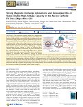 Cover page: Strong Magnetic Exchange Interactions and Delocalized Mn-O States Enable High-Voltage Capacity in the Na-Ion Cathode P2-Na0.67[Mg0.28Mn0.72]O2.