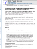 Cover page: Contemporary screen time modalities and disruptive behavior disorders in children: a prospective cohort study