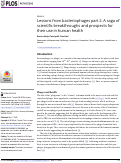 Cover page: Lessons from bacteriophages part 2: A saga of scientific breakthroughs and prospects for their use in human health