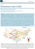 Cover page: Transmission value in 2023: Market data shows the value of transmission remained high in certain locations despite overall low wholesale electricity prices