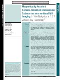 Cover page: Magnetically Assisted Remote-controlled Endovascular Catheter for Interventional MR Imaging: In Vitro Navigation at 1.5 T versus X-ray Fluoroscopy